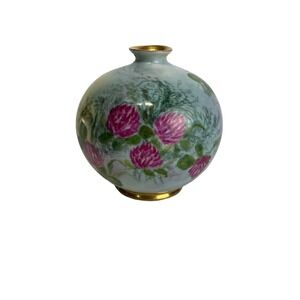 hohenzollern china floral hand painted vase Ginger Jar